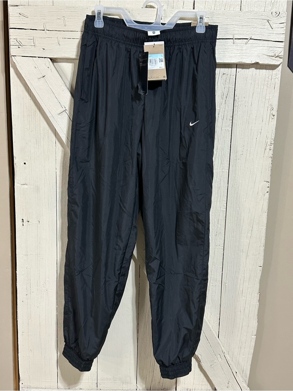 Nike Women's Black Track Joggers with Elastic Cuffs